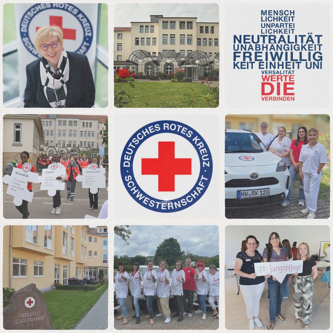 Bildcollage zur Arbeit der DRK-Schwesternschaft Rheinpfalz-Saar